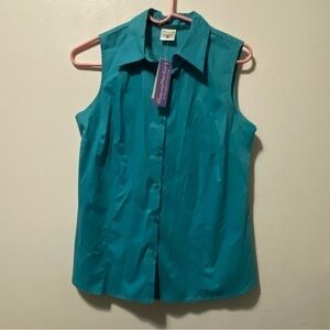 Motherhood‎ Shirt Women’s Size S NWT Sleeveless Button Top Stretch
